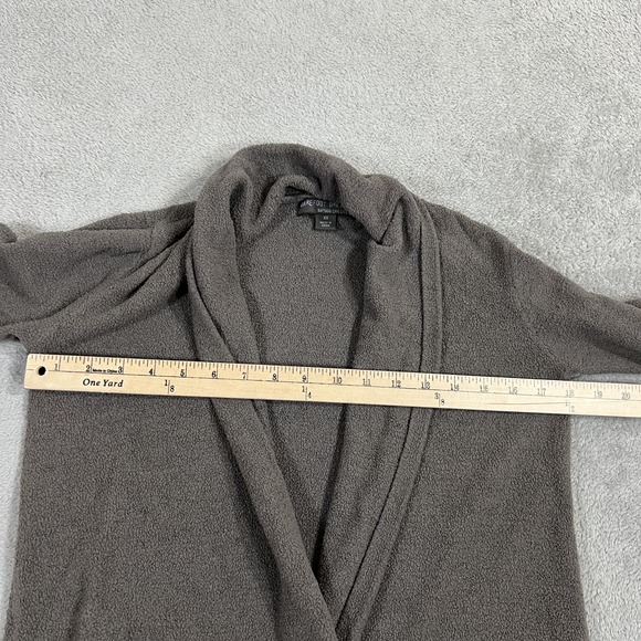 Barefoot Dreams Cardigan Sweater Womens XS Brown Bamboo Blend Chic Lite Pockets - Picture 7 of 9